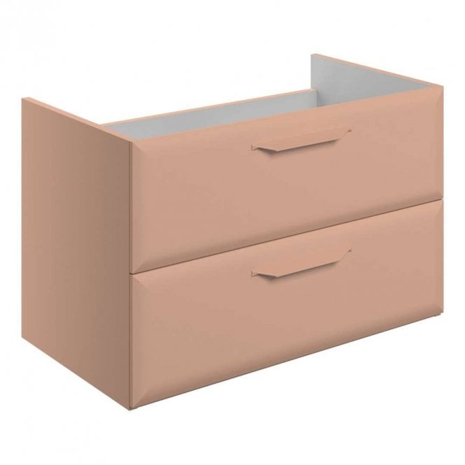 Dove Bathrooms Refresh 795mm Matt Apricot Wall Hung Countertop Vanity Unit - No Top