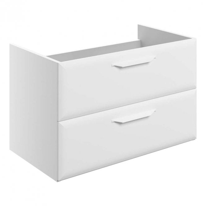 Dove Bathrooms Refresh 795mm Matt White Wall Hung Countertop Vanity Unit - No Top