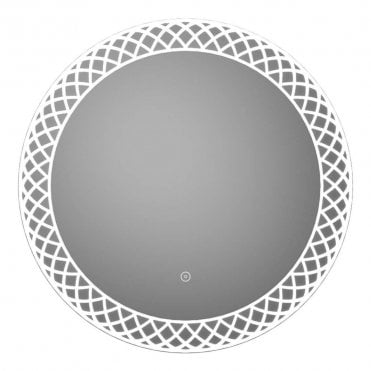 Revolve 1000mm Round Aluminium Frame LED Mirror, Steam Free with Touch Sensor
