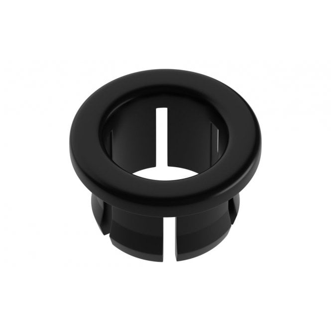 Dove Bathrooms Round Overflow Ring for Resin Basins - Matt Black