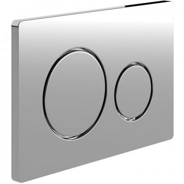Round Push Button Flush plate - Chrome