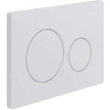 Round Push Button Flush plate - White