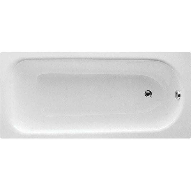 Dove Bathrooms Rowen Steel 1500mm x 700mm Single Ended 2TH Bath with Legs