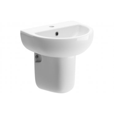 Savannah 450x400mm 1TH Basin & Semi Pedestal