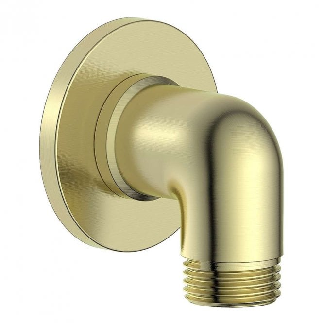 Dove Bathrooms Shore Traditional Wall Outlet Elbow - Brushed Brass