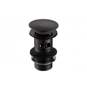 Slotted Mushroom Basin Waste (1 1/4") - Matt Black