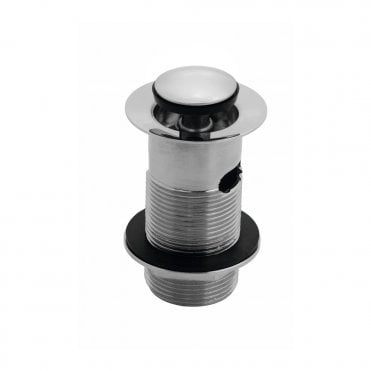 Slotted Round Basin Waste - Chrome