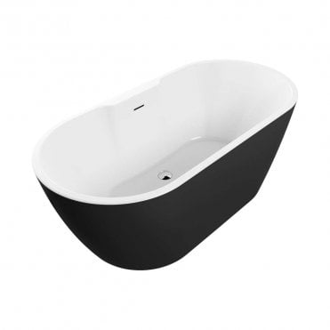 Soho 1655mm x 745mm 0TH Freestanding Bath - Black