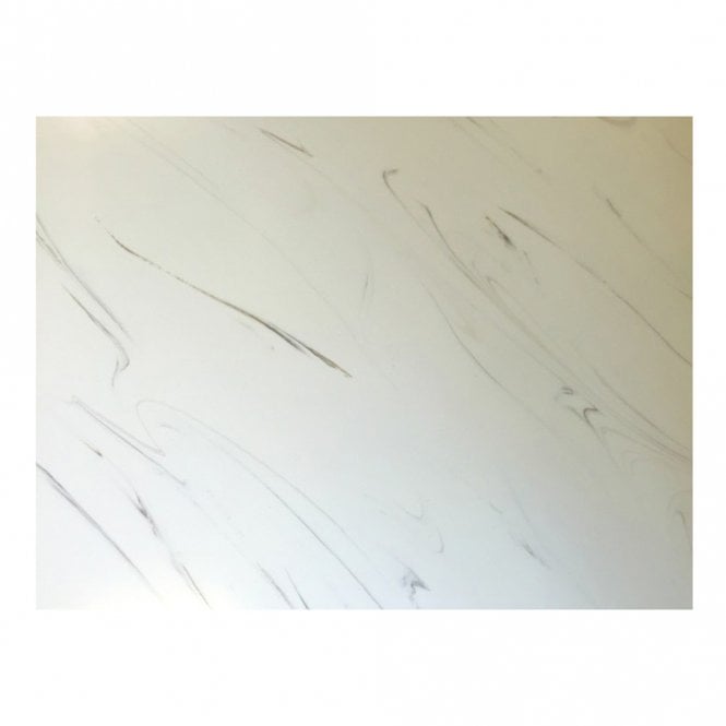 Dove Bathrooms Solid Slim Surface 1220mm x 330mm x 12mm Worktop - Calcatta Marble