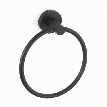 Sphere Black Towel Ring