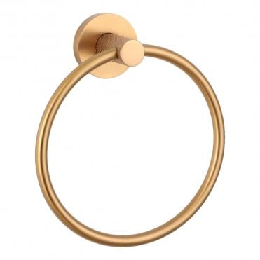 Sphere Brushed Bronze Towel Ring