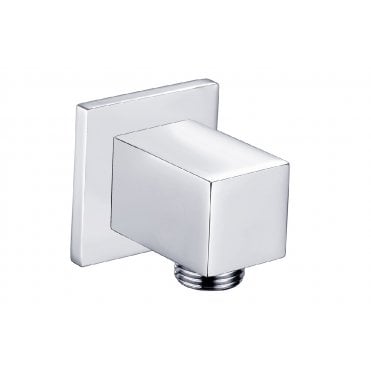 Square Shower Wall Outlet Elbow - Chrome