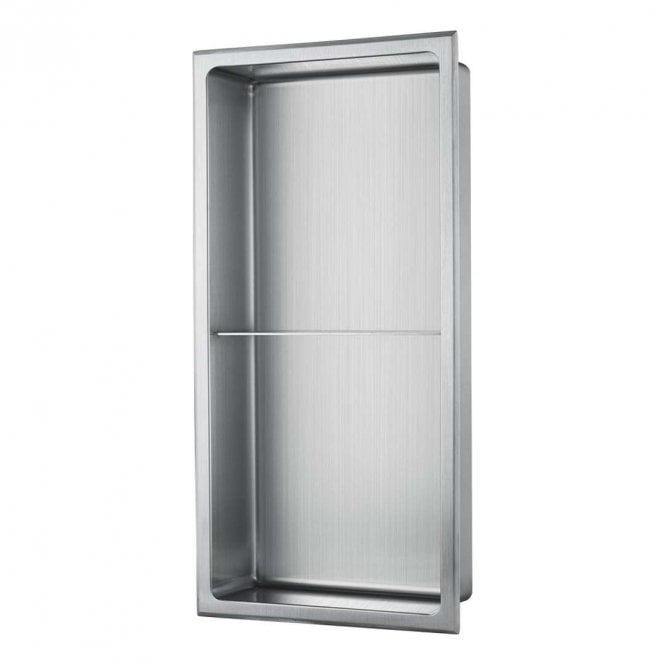 Dove Bathrooms Stainless Steel 610mm x 360mm x 102mm Rectangular Integrated Niche