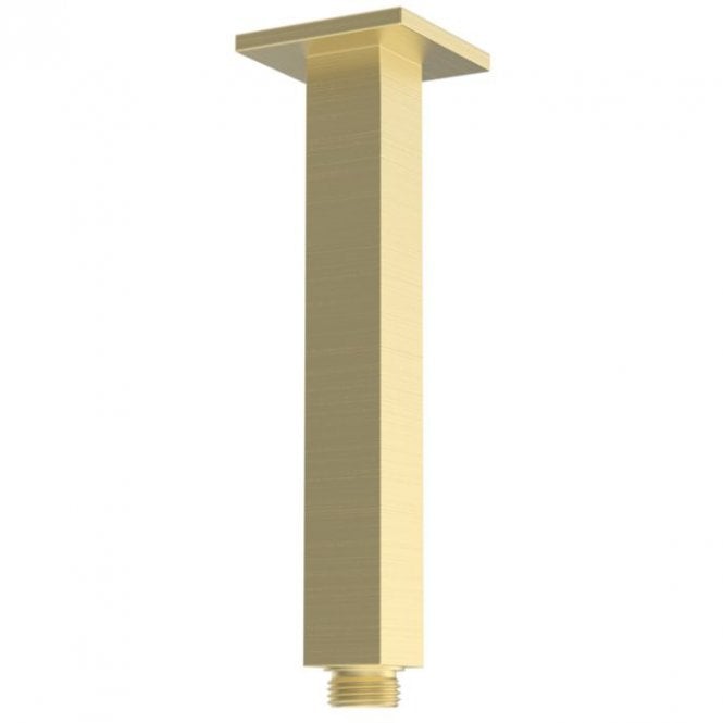 Dove Bathrooms Storm 180mm Square Ceiling Arm - Brushed Brass
