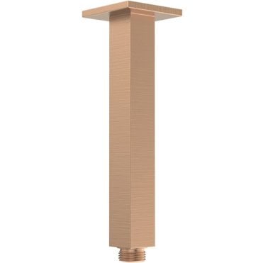 Storm 180mm Square Ceiling Arm - Brushed Bronze