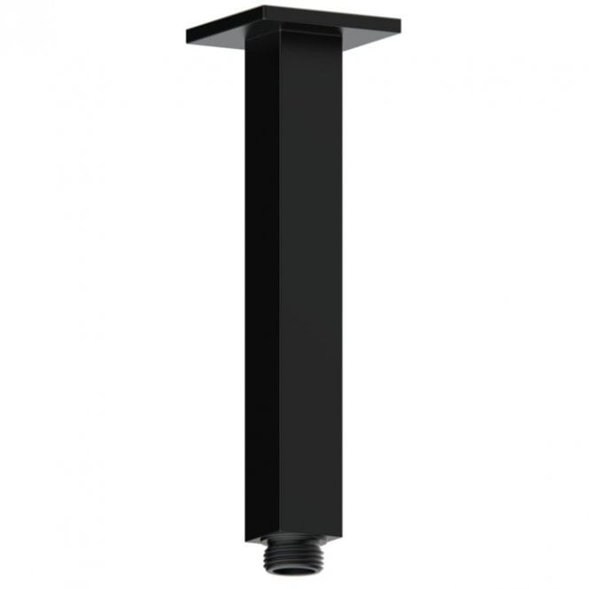 Dove Bathrooms Storm 180mm Square Ceiling Arm - Matt Black
