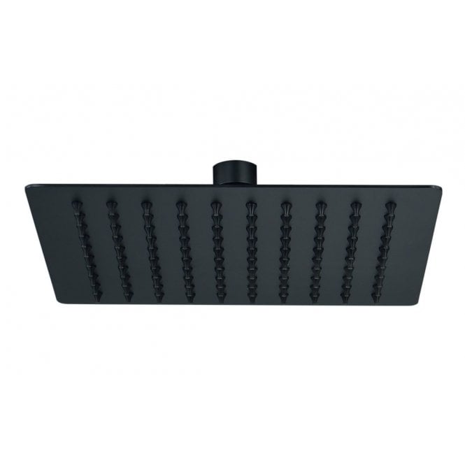 Dove Bathrooms Storm 200mm Square Ultraslim Shower Head - Matt Black