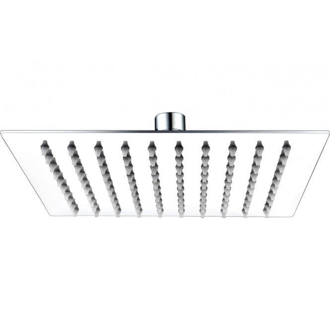 Dove Bathrooms Storm 200mm Square Ultraslim Shower Head - Stainless Steel