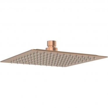 Storm 200mm Square Ultraslim Showerhead - Brushed Bronze