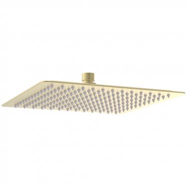 Storm 250mm Square Ultraslim Showerhead - Brushed Brass