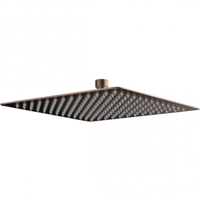 Dove Bathrooms Storm 250mm Square Ultraslim Showerhead - Brushed Bronze