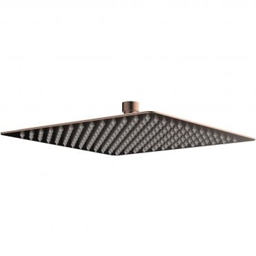 Storm 250mm Square Ultraslim Showerhead - Brushed Bronze
