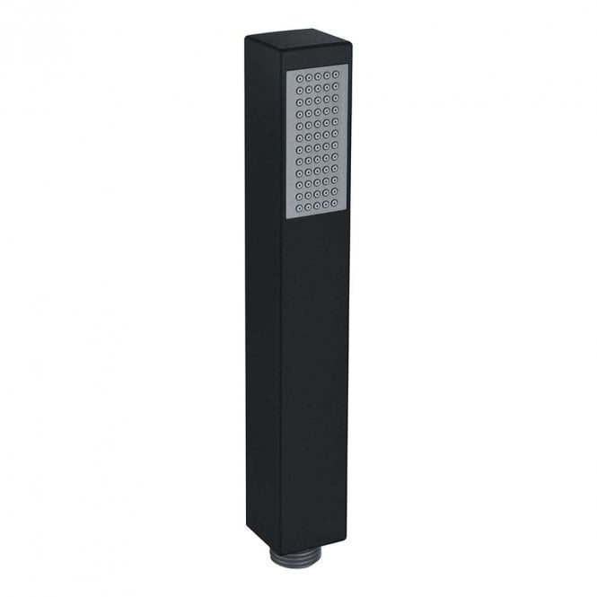 Dove Bathrooms Storm Square Single Function Shower Handset - Matt Black