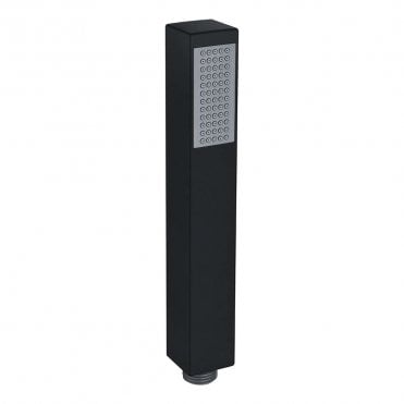 Storm Square Single Function Shower Handset - Matt Black