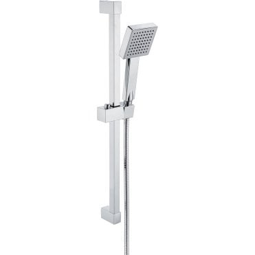 Storm Square Slider Rail Kit & Single Mode Handset - Chrome