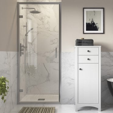 Thea 760mm Hinged Door - Chrome