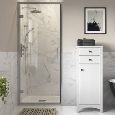 Thea 800mm Hinged Door - Chrome
