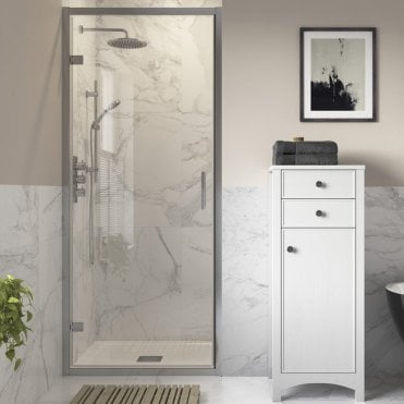 Thea 900mm Hinged Door - Chrome