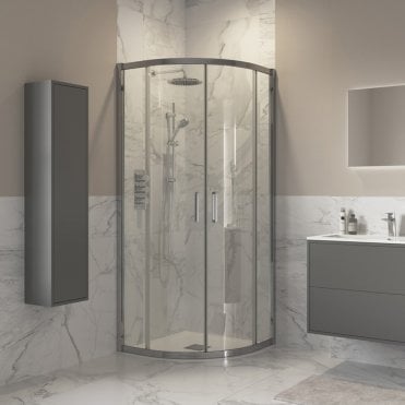 Thea 900x900mm 2 Door Quadrant - Chrome