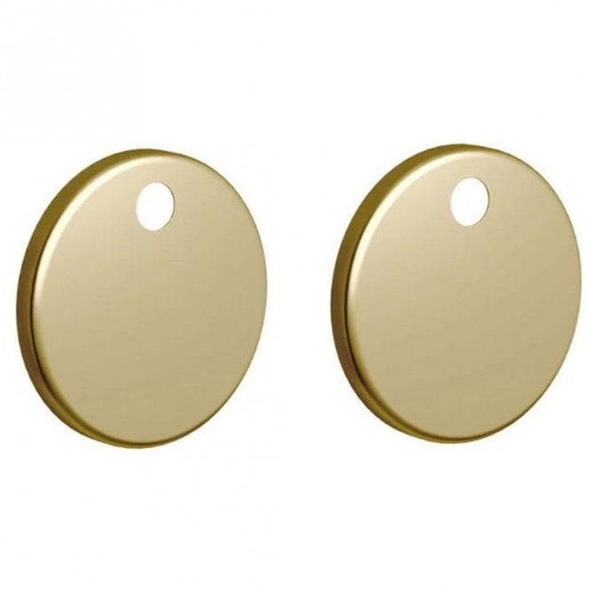 Dove Bathrooms Toilet Seat Cover Caps - Brushed Brass