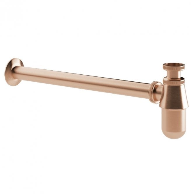 Dove Bathrooms Traditional Round Basin Bottle Trap - Brushed Bronze