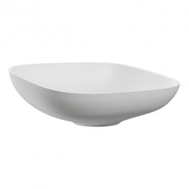 Tranquil Rectangle 500 x 380mm 0TH White Resin Countertop Basin