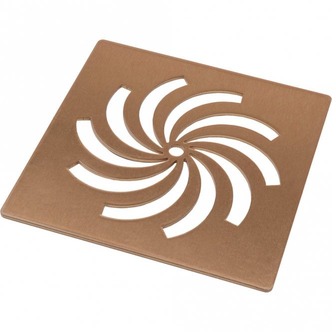 Dove Bathrooms Ultra-Slim Shower Tray Waste Cover - Brushed Bronze