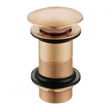 Unslotted Mushroom Basin Waste (1 1/4") - Brushed Bronze