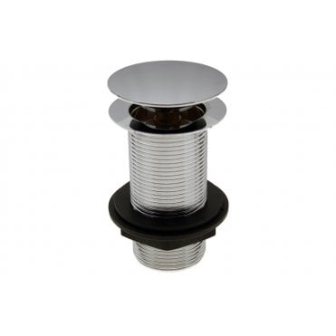 Unslotted Mushroom Basin Waste (1 1/4") - Chrome