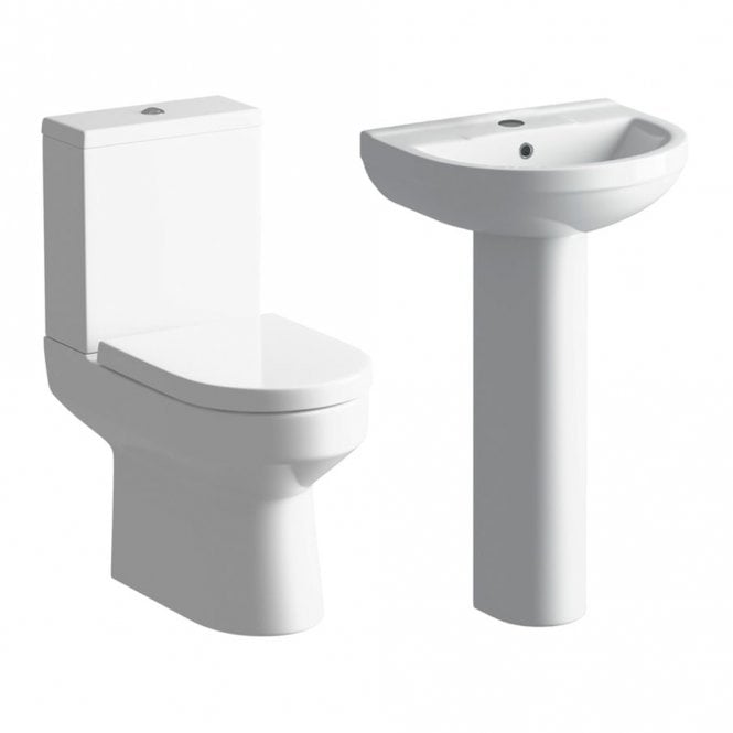 Dove Bathrooms Urban 4-Piece Pedestal Basin & Close Coupled WC Pack