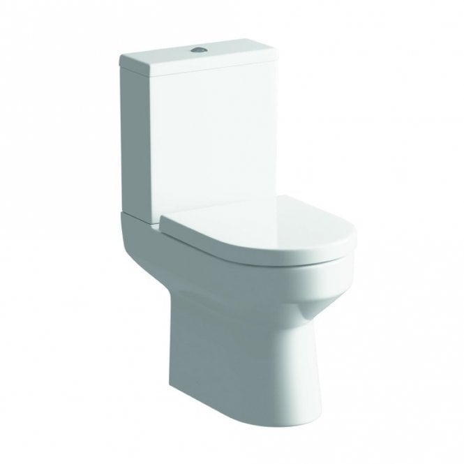 Dove Bathrooms Urban Rimless Close Coupled Open Back Toilet & Soft Close Seat
