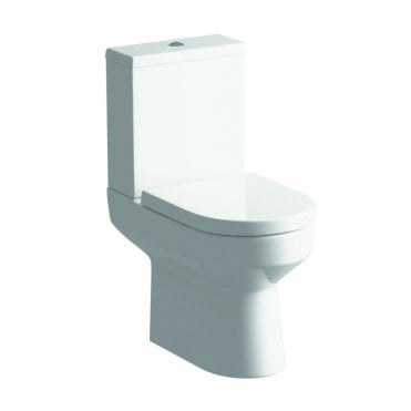 Urban Rimless Close Coupled Open Back Toilet & Soft Close Seat