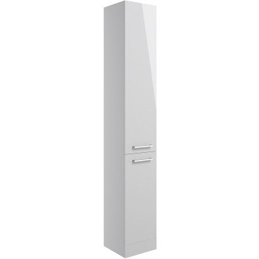 Viona 350mm Floor Standing 2 Door Tall Unit - Grey