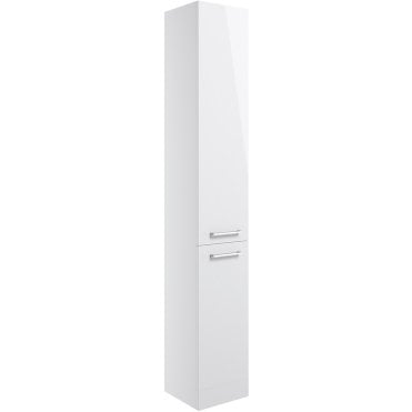 Viona 350mm Floor Standing 2 Door Tall Unit - White
