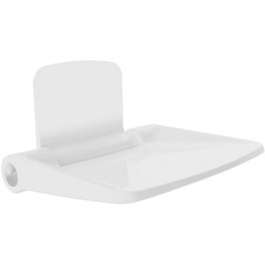 Wall Mounted Folding Shower Seat - White