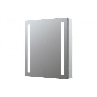 Zana 600mm 2 Door Front-Lit LED Mirror Cabinet
