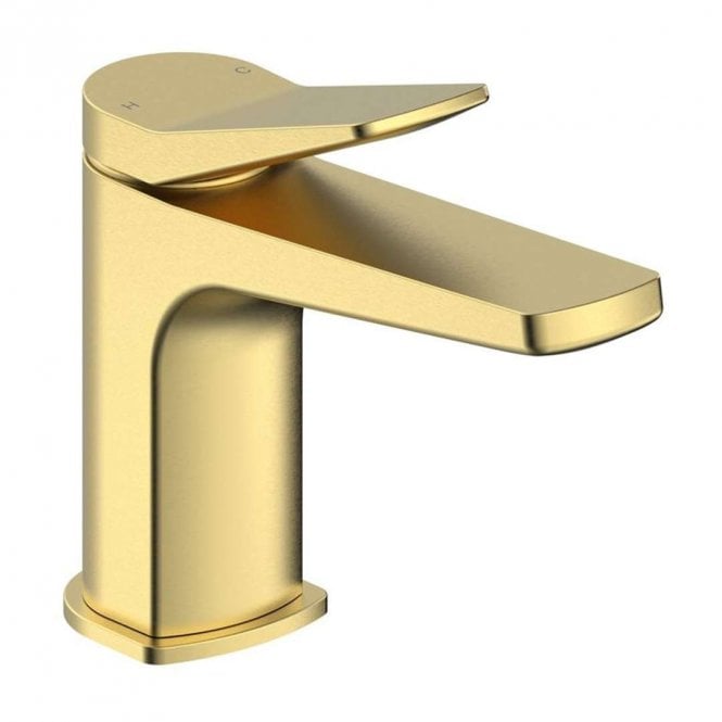Dove Bathrooms Zara Basin Mixer & Waste - Brushed Brass