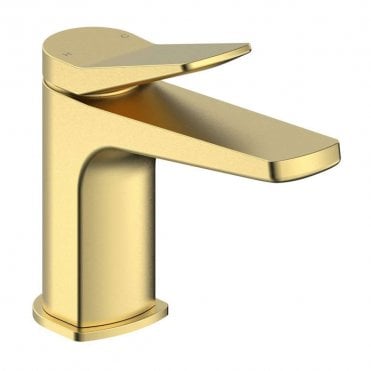 Zara Basin Mixer & Waste - Brushed Brass