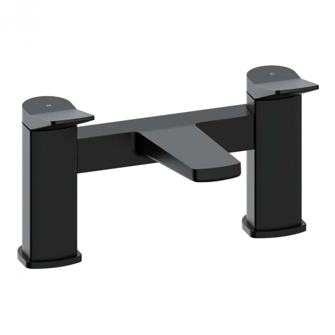 Dove Bathrooms Zara Bath Filler - Matt Black