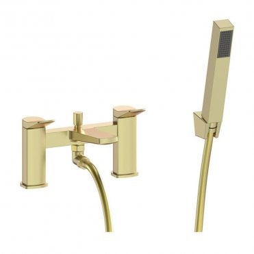 Zara Bath Shower Mixer & Bracket - Brushed Brass